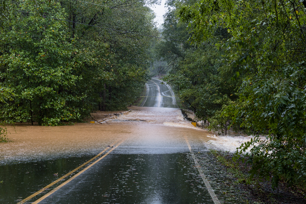 An Image of a Flooded Road